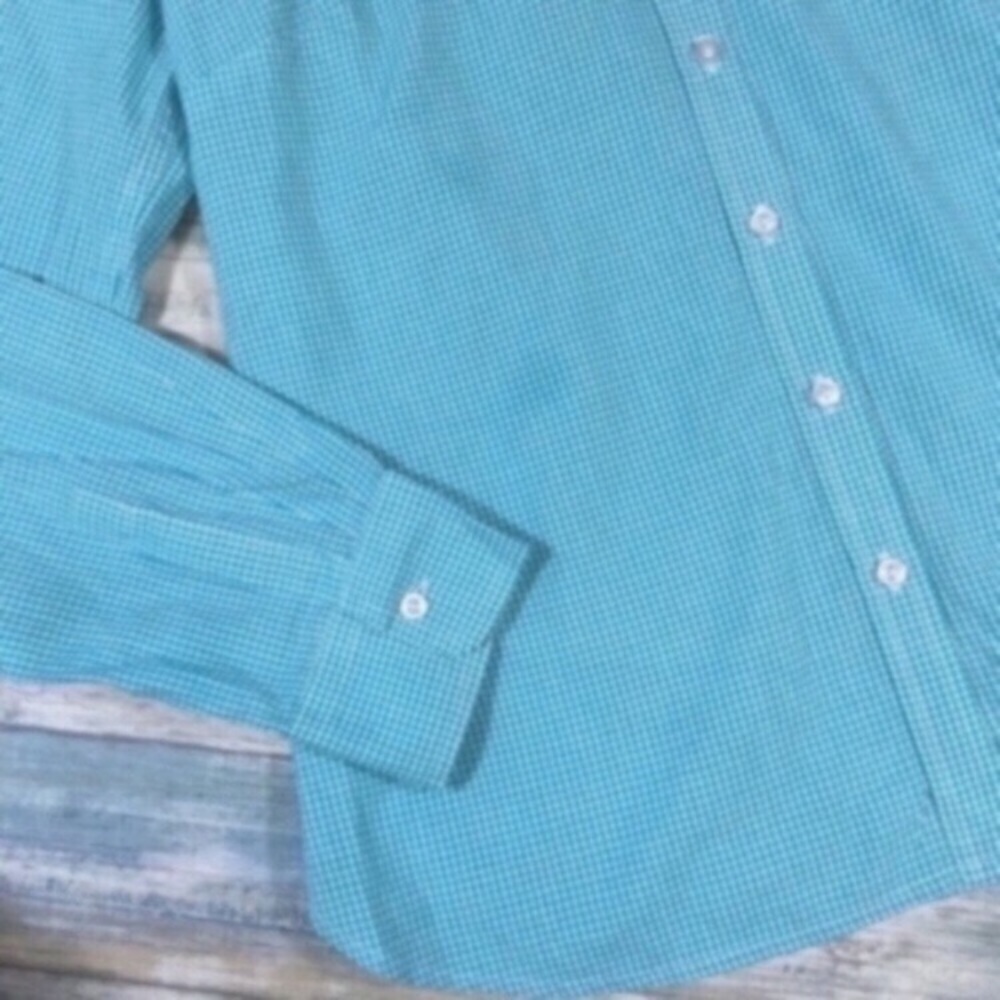 Talbots Blue Gingham Button Down - image 3